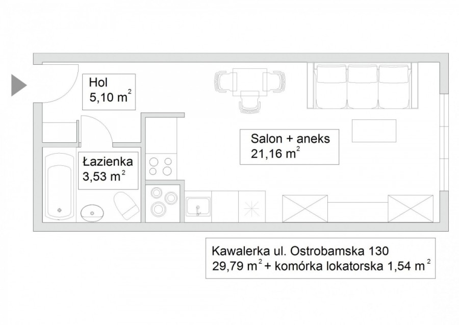 Warszawa, Praga-Południe, Ostrobramska, Przytulna kawalerka z 2019r | z komórką lok.