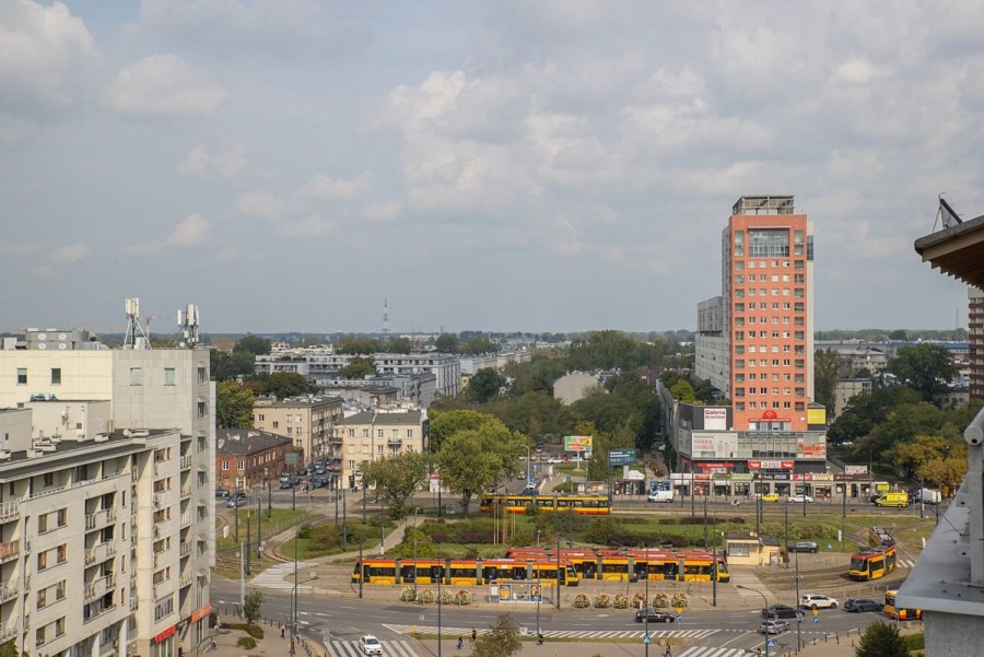 Warszawa, Praga-Południe, Aleja Stanów Zjednoczonych, Kawalerka z PANORAMĄ WARSZAWY i klimatyzacją