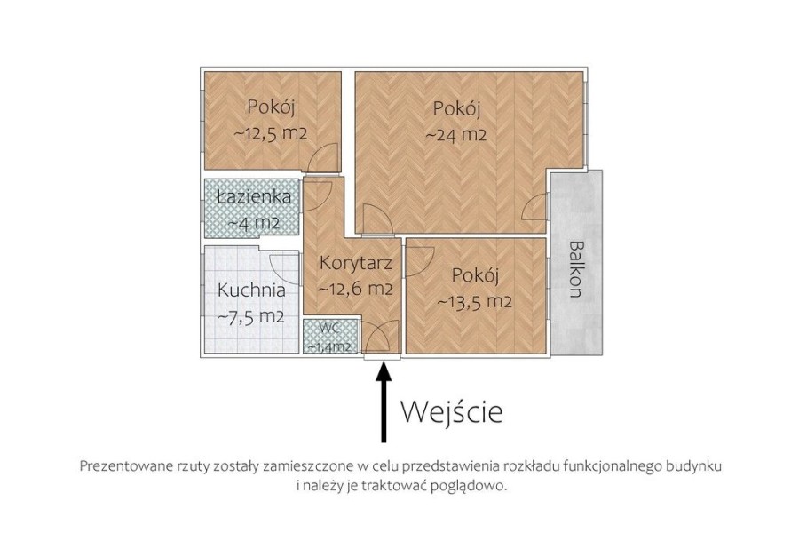 Warszawa, Białołęka, Myśliborska, Mieszkanie 75,5m2, 3 pok., Białołęka, Myśliborska