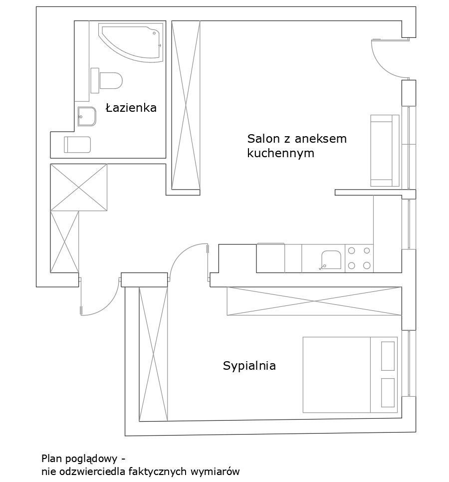 Warszawa, Wola, Wieluńska, Dwa pokoje, czynsz w cenie, blisko do M Płocka